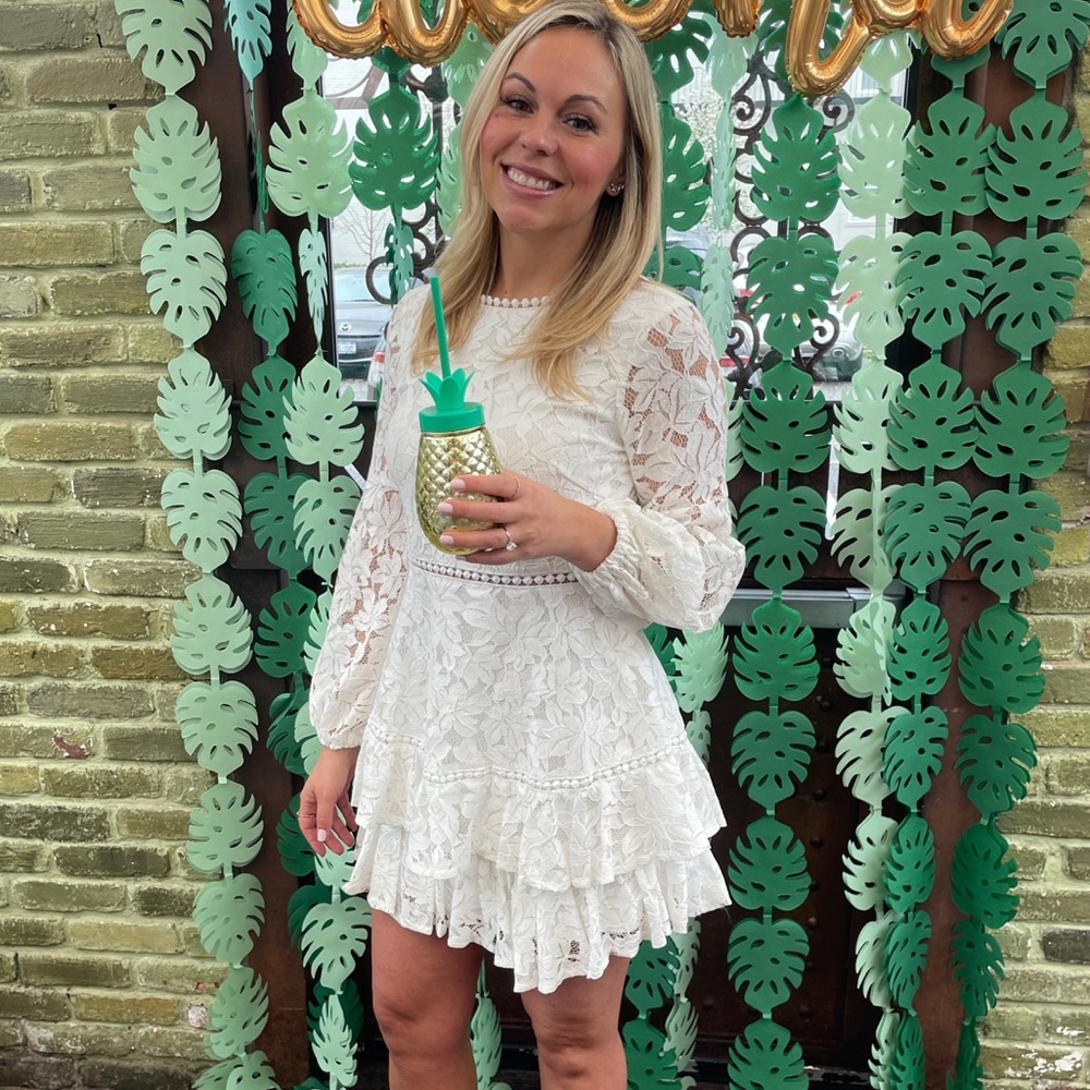 Hello Molly White Lace Dress